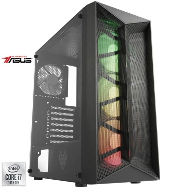 Sistem Desktop PC Gaming Serioux Powered by ASUS cu procesor Intel® Core™ i7-10700F pana la 4.80GHz, 16GB DDR4, 1TB SSD M.2 PCIe, GeForce® GTX 1660 Super™ 6GB GDDR6, No OS